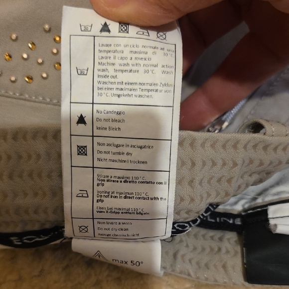 Equiline Women's Beige Riding Pants Size IT 44 - Picture 8 of 9